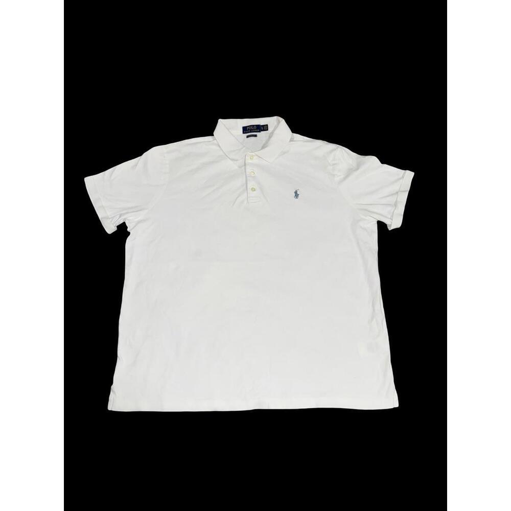 Polo Ralph Lauren Polo Shirt Mens Size XL  Solid White Pre Owned
